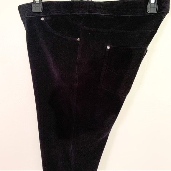 Black Corduroy Leggings. Small - Picture 4 of 5